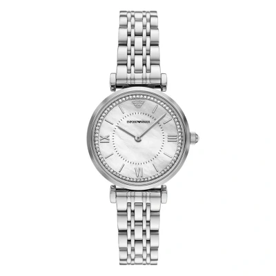 Afbeelding van Emporio Armani Dames horloge zilverkleurig met band
