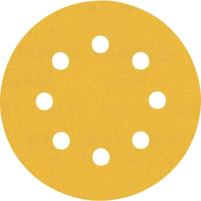 Image de BOSCH 2608900799 Feuille abrasive Expert C470 Best for Wood and Paint, diamètre 115 mm, grain 240, 8 trous (5 pcs)