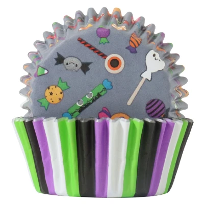 Afbeelding van PME Halloween Cupcake Cups Trick or Sweet Ø52mm 60st.