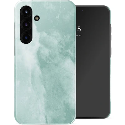 Afbeelding van Selencia Hoesje Geschikt voor Samsung Galaxy S25 Plus Vivid Backcover Marble Grayed Jade