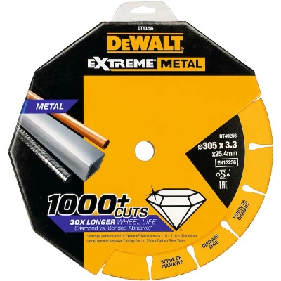 Afbeelding van DEWALT DT40256 QZ EXTREME METAL doorslijpschijf metaal 300x25.4x3.3mm