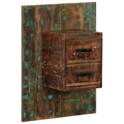 Afbeelding van vidaXL Nachtkastje 60x32x80 cm massief gerecycled hout meerkleurig