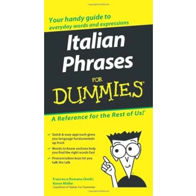 Afbeelding van Italian Phrasebook For Dummies