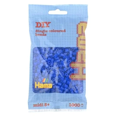 Afbeelding van Hama Strijkkralen 1000 Stuks Blauw Neon