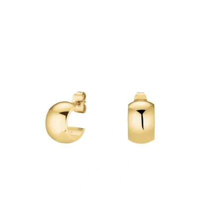 Afbeelding van Rosefield Small WIDE Hoops Oorbellen goldcoloured, Dames, Maat: One Size, Gold coloured