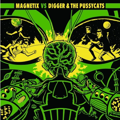Afbeelding van Magnetix vs Digger and The Pussycats (7&quot; Vinyl Single)