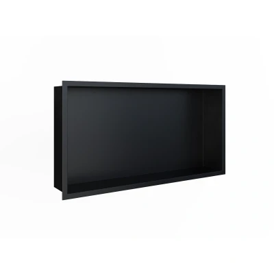 Afbeelding van LoooX Box Inbouwnis 60X30X7cm Met Flens Mat Zwart