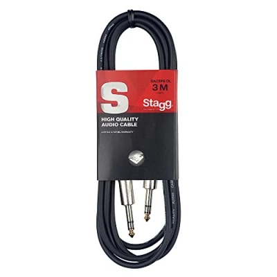 Afbeelding van Stagg 3 m XLR microfoonkabel, hoogwaardig XLR, zwart
