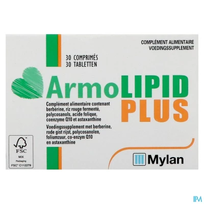 Afbeelding van ARMOLIPID Plus 30 Tabletten