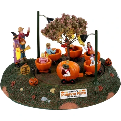 Afbeelding van Spooky Town Pumpkin Patch Train Met Licht / Beweging