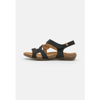 Afbeelding van El Naturalista Wakataua Sandalen, Dames, Maat: 37, Black Veloursleer