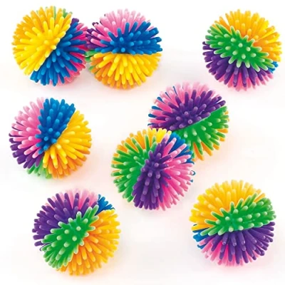 Afbeelding van Baker Ross Regenboog egelballen (8 stuks) voor verrassingszakjes