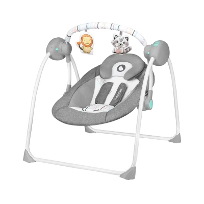 Afbeelding van Lionelo Babyswing Ruben Stone Grey Turquoise