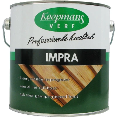 Afbeelding van Koopmans Impra Donkergroen Hoogglans Transparant 2.5L kleur Beits