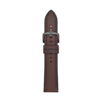 Afbeelding van Fossil heren Horlogeband van leer S221497 in de kleur Donkerbruin