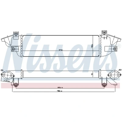 Afbeelding van NISSENS 961010 Intercooler