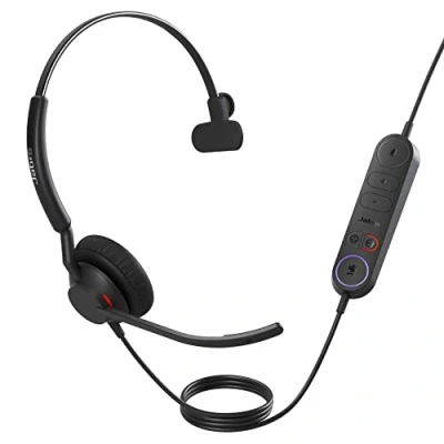 Afbeelding van Jabra Engage 40 Inline Link USB (Bedraad, A), Kantoorheadset, Zwart