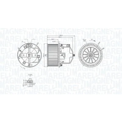 Afbeelding van Magneti Marelli Kachelventilator 069412371010
