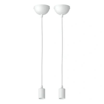 Afbeelding van ledscom.de 2 stuks hanglamp DORI, mat wit, 1 x E27 max. 60 W