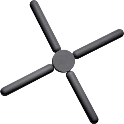 Afbeelding van Westmark Inklapbare onderzetter, diameter: 22 cm, opvouwbaar, hittebestendig tot 200 C, siliconen/kunststof, antraciet, 15632270