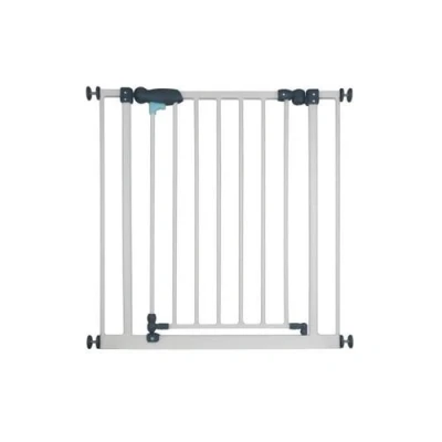 Image de NIDALYS Barriere CLEO Metal Portillon Sans percage 73 81cm Blanche