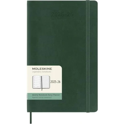 Afbeelding van Moleskine 18 Maanden Agenda 2025/26 Wekelijks Large Zachte Kaft Mirthe Groen
