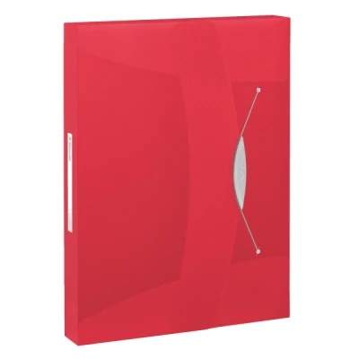 Image de Esselte 6240 Vivida boîte de classement transparente 40 mm (380 feuilles) rouge
