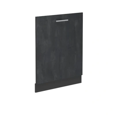 Afbeelding van Vicco R LineVoorpaneel vaatwasser 60 cm zonder werkblad Zwart beton