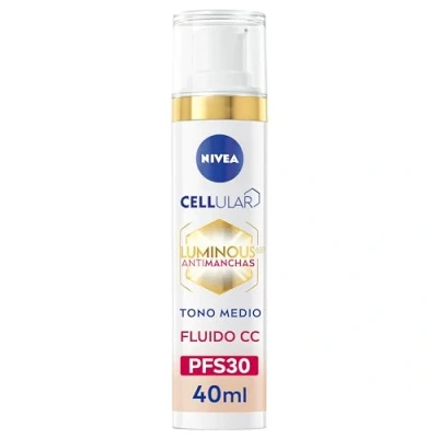 Afbeelding van NIVEA Luminous 630 Anti vlek CC SPF30 3 EN 1 (1 x 40 ml) Triple Action zonnecrème voor gekleurd gezicht, medium