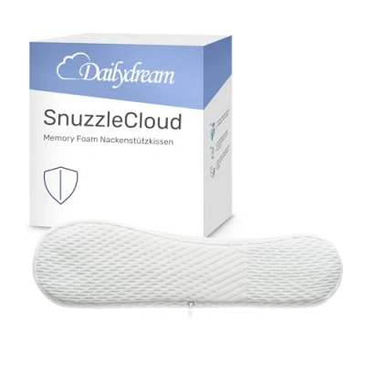 Afbeelding van Dailydream SnuzzleCloud Ergonomisch hoofdkussen van traagschuim, 40 x 16 cm, wit