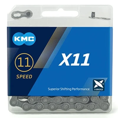Image de KMC chaîne X11 étroite 1/2 x 11/128 pouces 114S 11 acier rapide