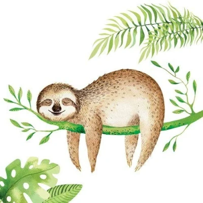 Afbeelding van 20 servetten jungledier 33 x cm