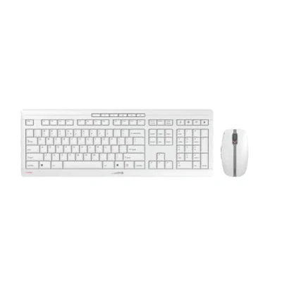 Afbeelding van CHERRY Stream Desktop toetsenbord Inclusief muis RF Draadloos QWERTY Amerikaans Engels Grijs