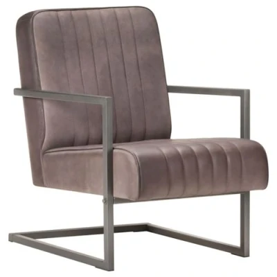 Afbeelding van vidaXL Fauteuil echt leer verweerd bruin