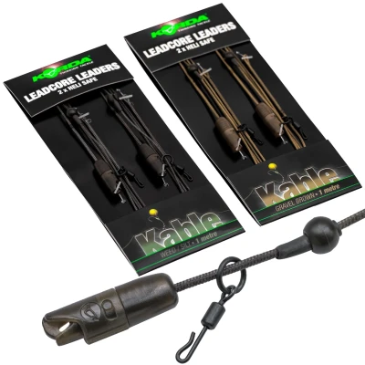 Afbeelding van Korda Heli Safe Leadcore Leaders 1m (2 pcs) Maat : Weed