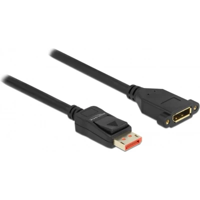 Afbeelding van DisplayPort inbouwadapter (m v) versie 1.4 (5K/8K 60Hz) / zwart 3 meter