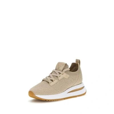 Afbeelding van Guess ESTI Sneakers laag, Dames, Maat: 40, Beige Imitatieleer/ textiel