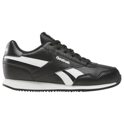 Afbeelding van Reebok Classic Royal CL JOG 3.0 Unisex Sneakers laag voor kinderen, Maat: 22, Black/footwear white Imitatieleer/ textiel