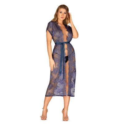 Afbeelding van Obsessive Flowlace Peignoir S/M