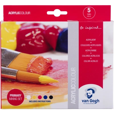 Afbeelding van van Gogh acrylverf, primaire mengset 5 x 40 ml acrylverf