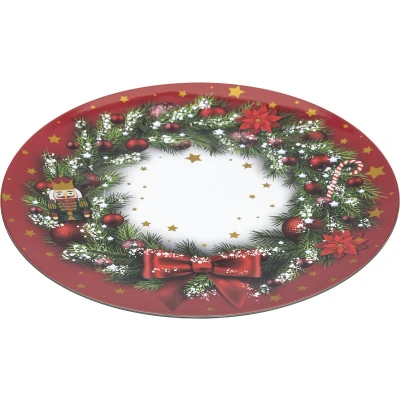 Afbeelding van Kerstplacemat set van 2 Onderlegger Kerstdecoratie Placemat Dia 33 cm