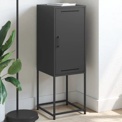 Afbeelding van Hoge kast 36x39x107 cm staal zwart
