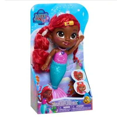 Afbeelding van Just Play Disney Junior Atlantica Ariel pop met accessoires, 5 stuks, 24 cm, rood haar, speelgoed voor kinderen vanaf 3 jaar
