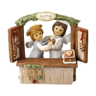 Afbeelding van Goebel Nina &amp; Marco Decoratief beeld Engel Gezelligheid in de bakkerij Porselein 15cm Limited Edition