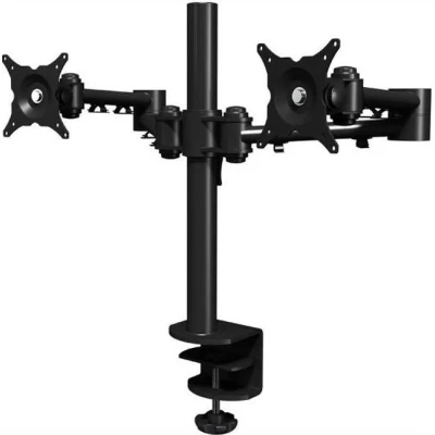 Afbeelding van Dubbele monitorarm dual in Zwart