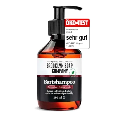 Afbeelding van Baardshampoo, Beard Wash baardzeep 200 ml baardreiniging en verzorging natuurlijke cosmetica van Brooklyn Soap Company ® baardverzorging voor de moderne man cadeau idee