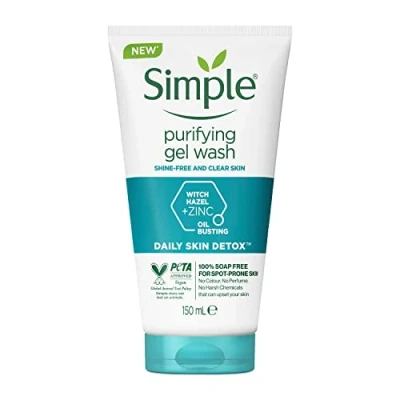 Afbeelding van Simple Daily Skin Detox Gezichtsreiniger, 150 ml