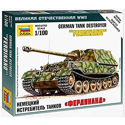 Afbeelding van Zvezda Sd.kfz.184 Ferdinand Heavy Tank Destroyer (Zve6195) modelbouwsets, hobbybouwspeelgoed voor kinderen, modelverf en accessoires