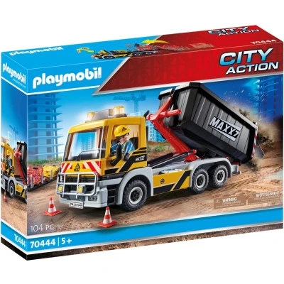Afbeelding van PLAYMOBIL City Action Vrachtwagen met wissellaadbak 70444