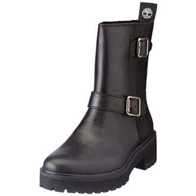 Afbeelding van Timberland Carnaby Cool Biker Boot Enkellaarzen voor dames, Jet zwart.